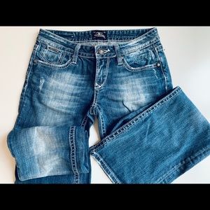 2 for the price of one! Express jeans.